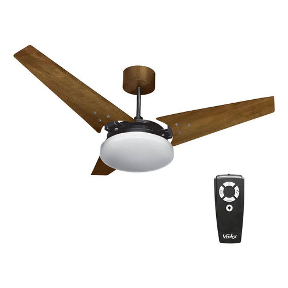 Ventilador Teto Madeira C/ Controle Remoto 122cm 127v - Togo