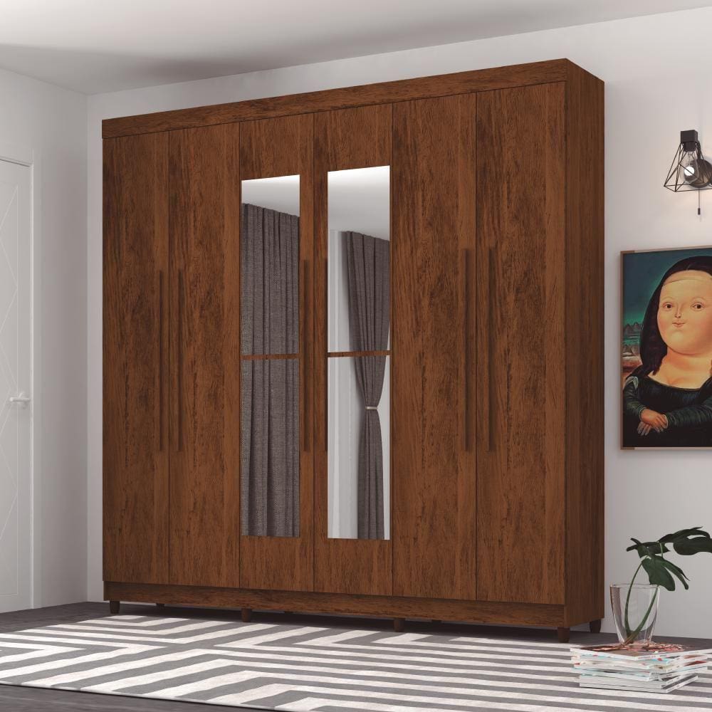 Guarda Roupa 6 Portas Com Espelho Audi