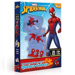 Jogo Montando os Numeros de 1 a 20 Homem ARANHA Toyster 8045