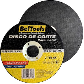 Kit 50 Disco Corte Ferro 4.1/2"x1/8"x7/8" BelTools