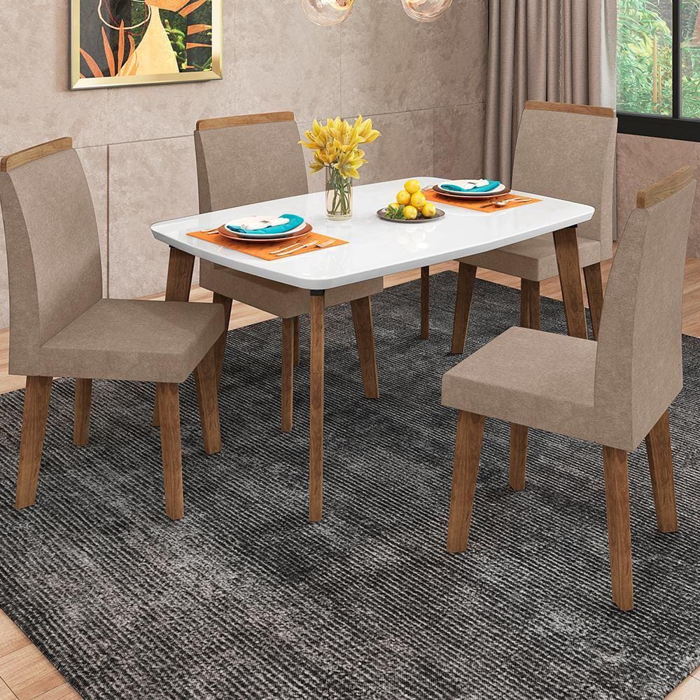 Mesa de Jantar 4 Lugares 1,20x0,90 Toulon Oblongo