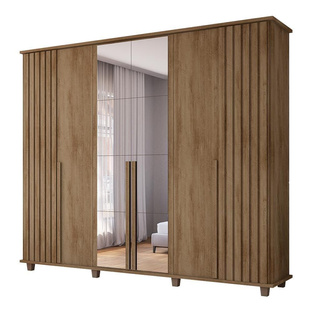 Roupeiro 6 Portas Potenza com Espelho