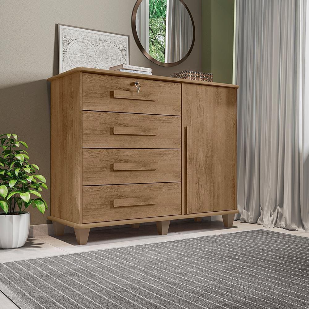 Cômoda com 4 Gavetas Lyon