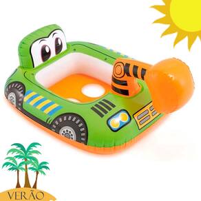 Boia Infantil Baby Bote Kiddie Trator Escavadeira Intex