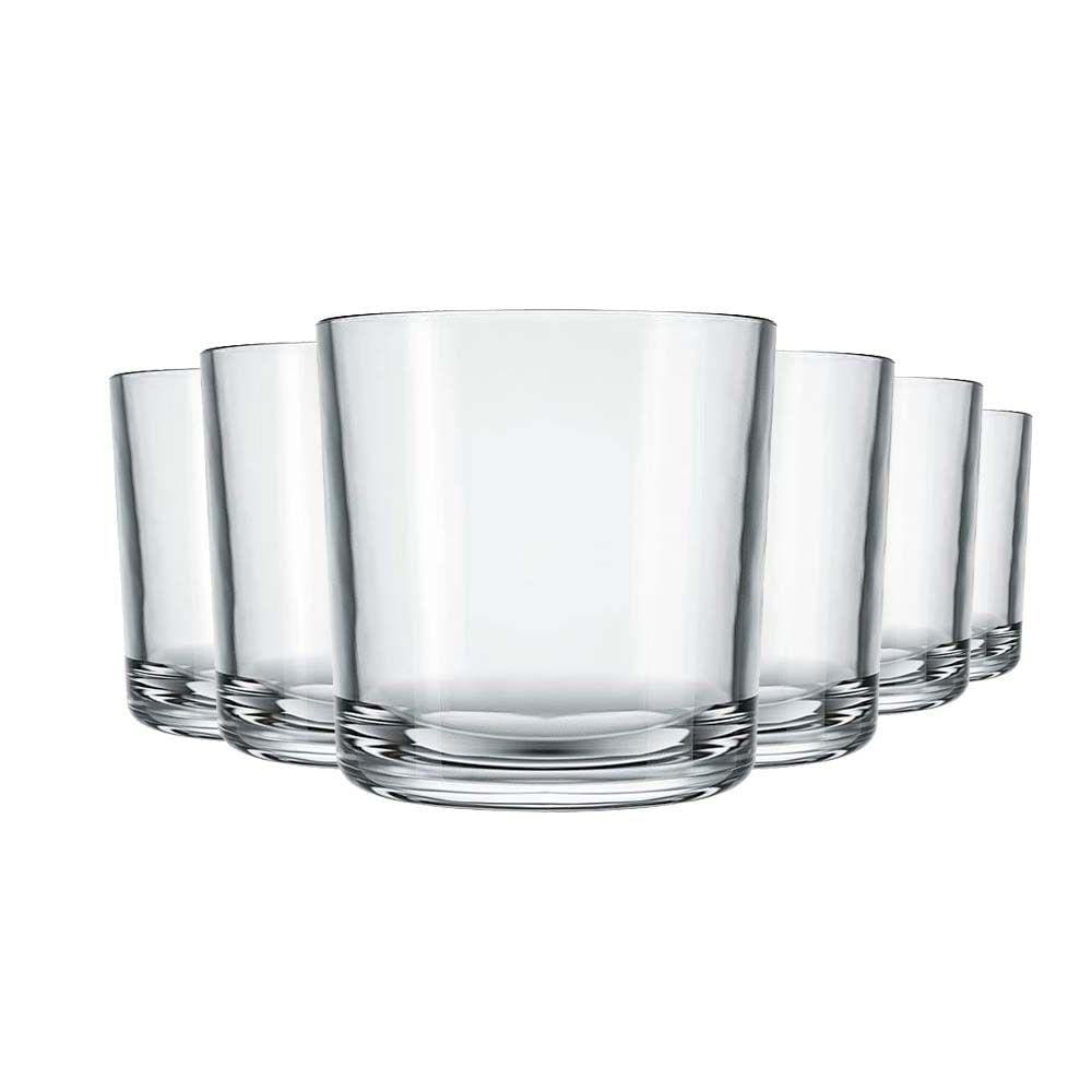 Kit 6 Copos Bar 265ml Whisky Drinks e Bebidas Vidro Nadir