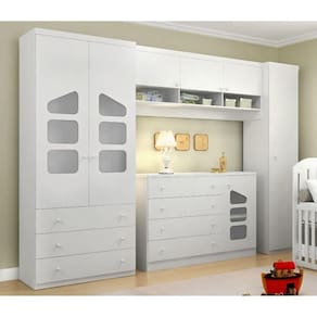 Quarto Infantil Modulado com Cômoda Sapateira com 04 Gavetas Eloísa - Phoenix Baby