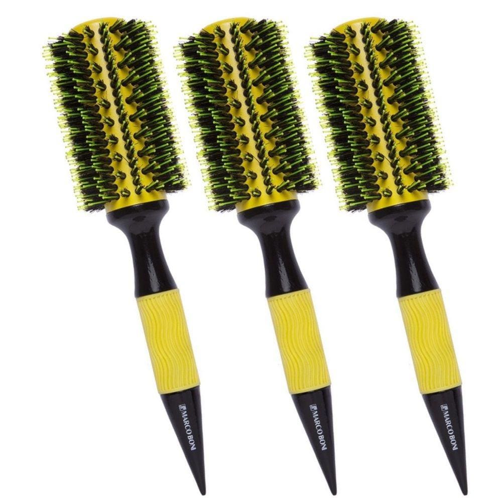 3UN Escova Thermal Ceramica Basic Yellow 70MM Marco Boni