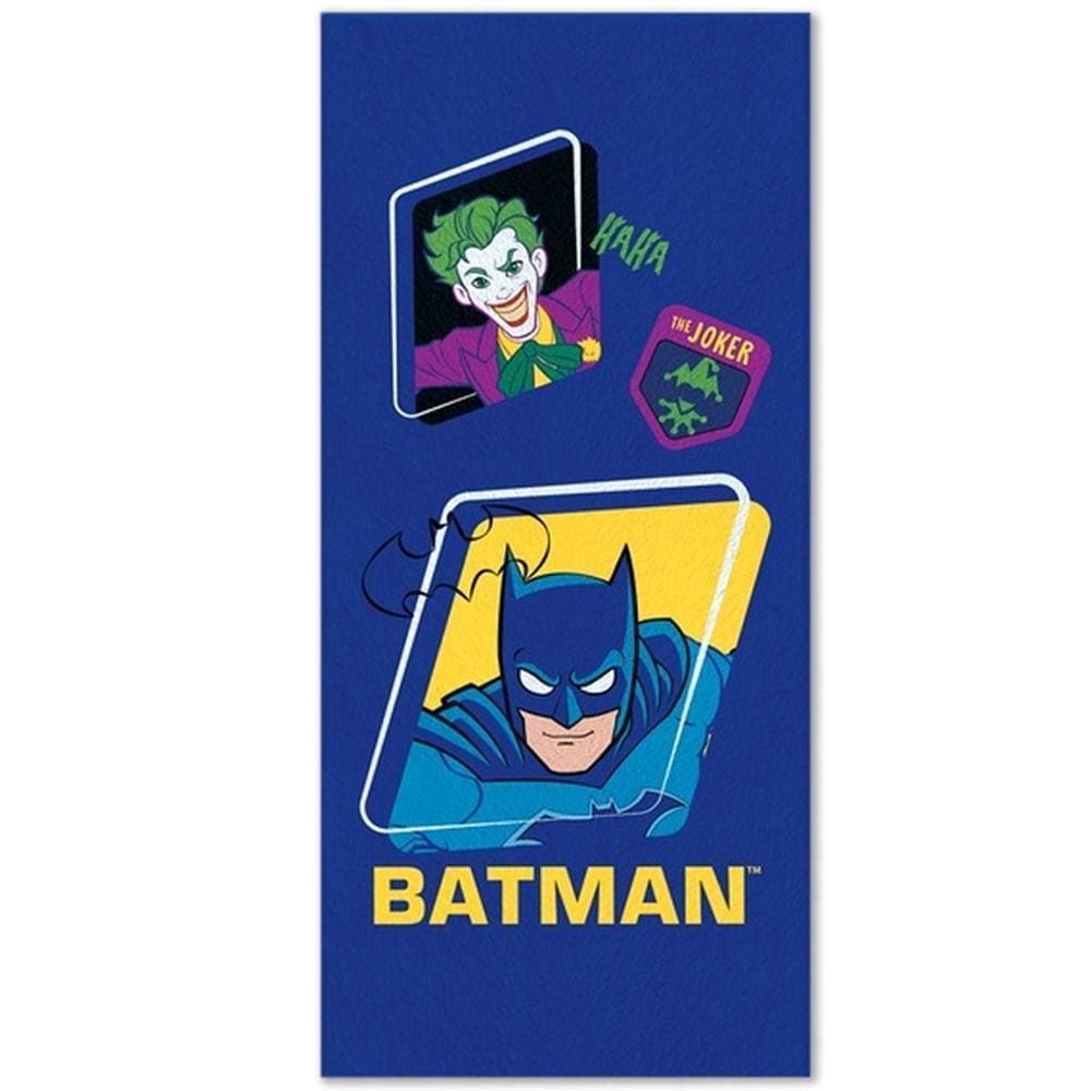 Toalha Batman e Coringa | 60cm x 1,20m | Gramatura 300g/m | Lepper