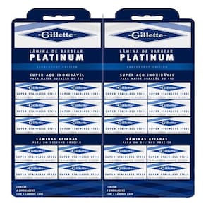 Lâmina Gillette Platinum Blue 5un