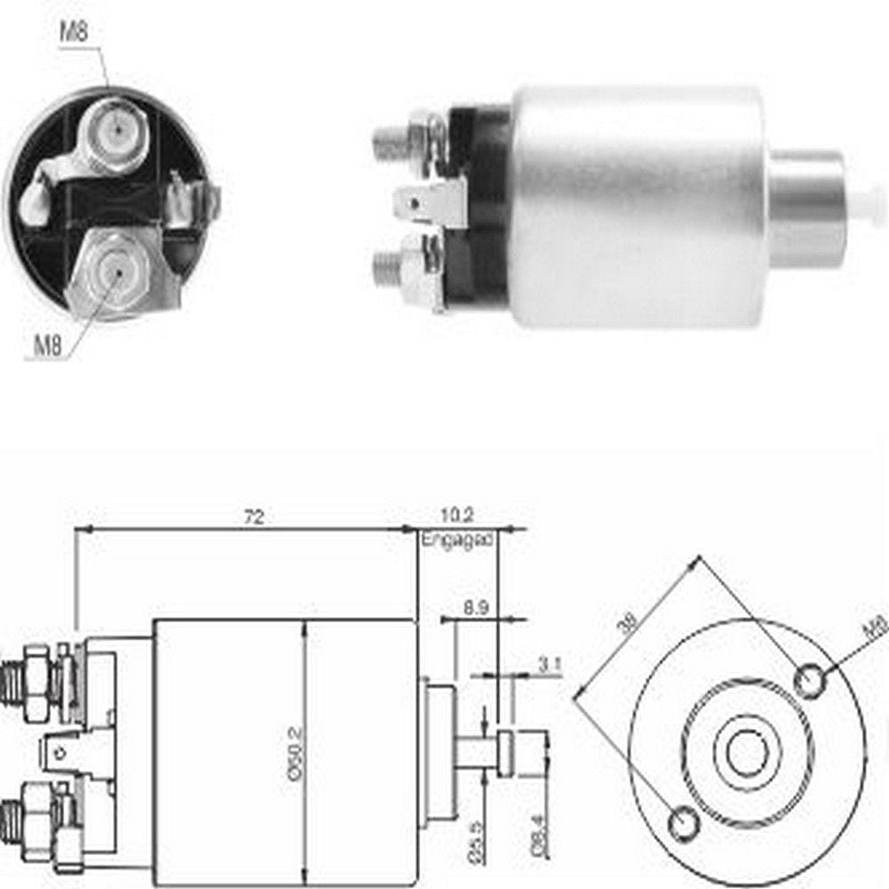 Automático Motor de Partida Santa Fé Sonata Sportage Tucson - ZM - ZM2392