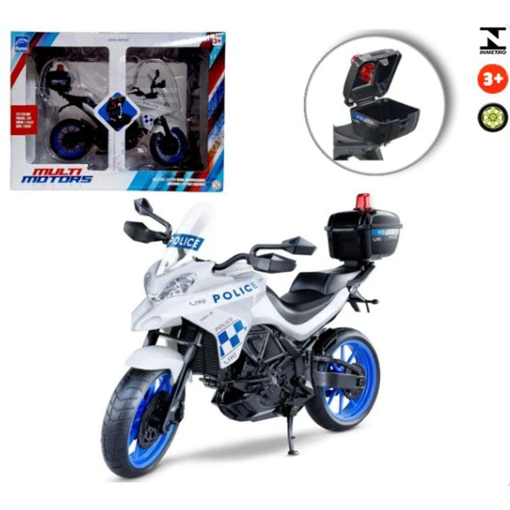 Roma - Multi Motors Police Motocicleta Brinq. Plast.