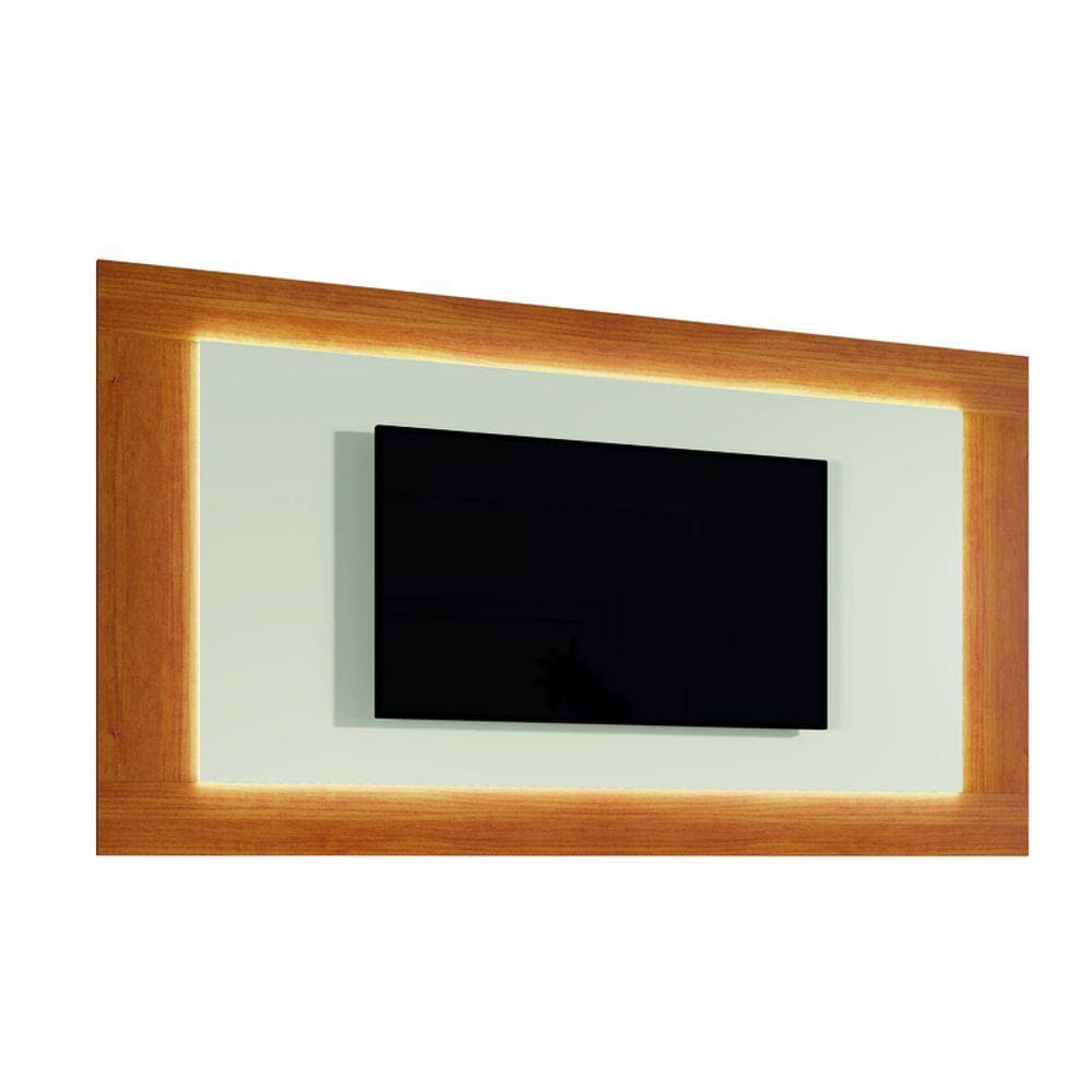 Painel Moderno 1,80m - Atenas-Naturale/Off White - Mavau Móveis