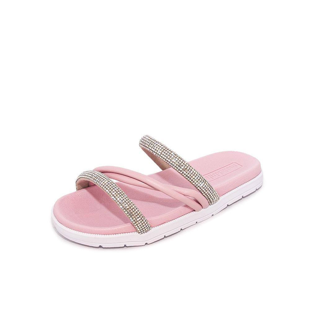 Tamanco Infantil Molekinha Flat REF: 2352107 TIRA PRONTA STRASS-NAPA