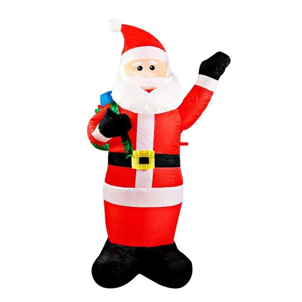 Papai Noel Inflável 130cm com Led - Bivolt