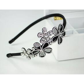 Tiara de Cabelo Flores Vazada