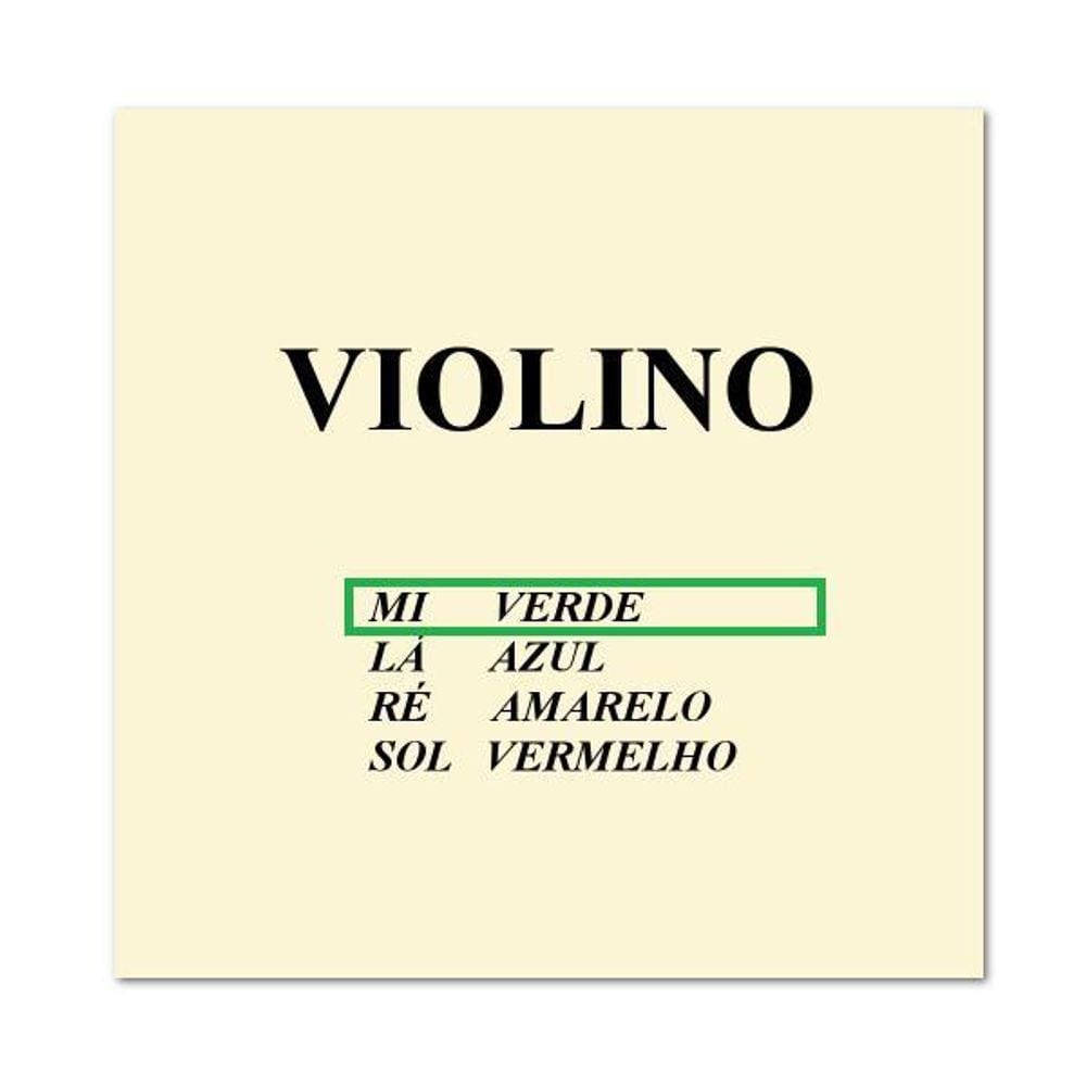 Corda Avulsa M Calixto Violino 4/4 Mi Nylon Roxo