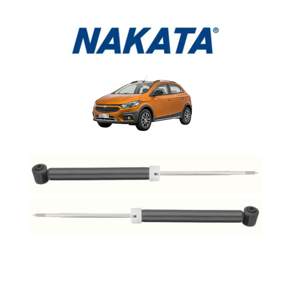 Amortecedor Esquerdo + Direito Nakata Traseiro Chevrolet Onix Activ 2016 A 2019