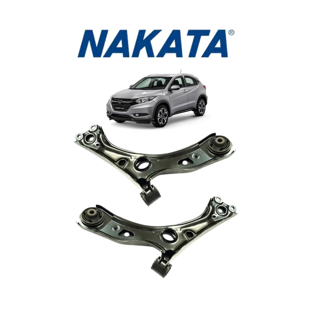 02 Bandeja Suspensão Dianteira Esquerda+Direita Sem Pivô Honda HRV 2015 Nakata