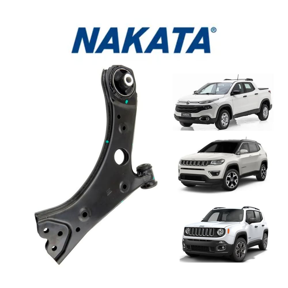1 Bandeja Suspensão Sem Pivô Dianteira Direita Nakata Jeep Renegade 2016 A 2020