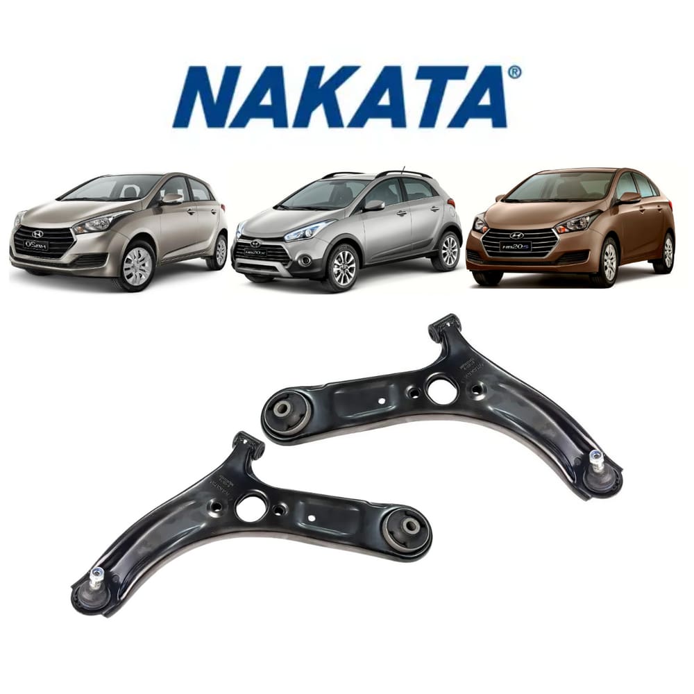 Bandeja Suspensão Com Pivô Nakata Hyundai HB20S 2019 Dianteira Esquerda+Direita