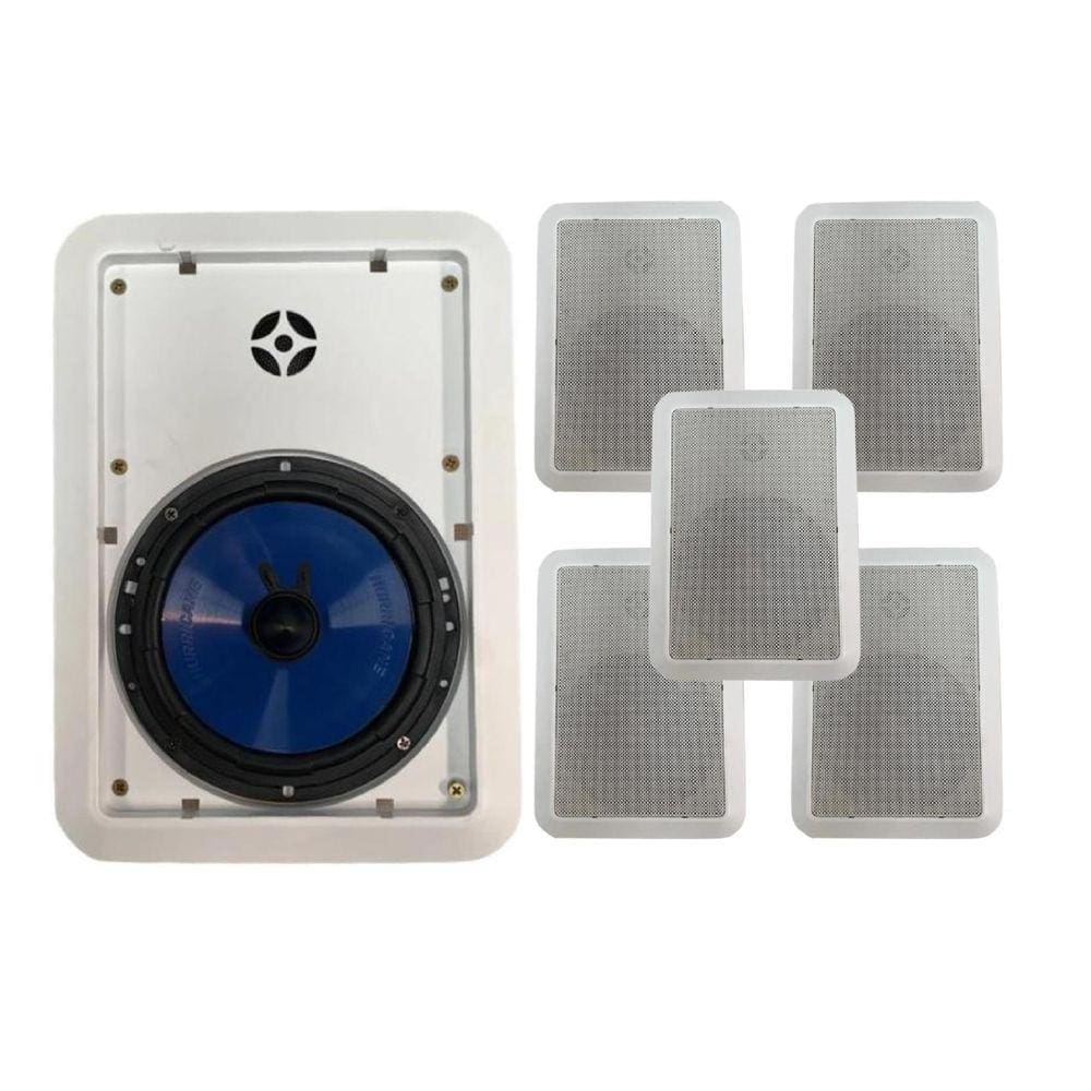 Kit 6 Arandelas Teto 2 Vias Hurricane 6 Pol 390Wrms Ambiente