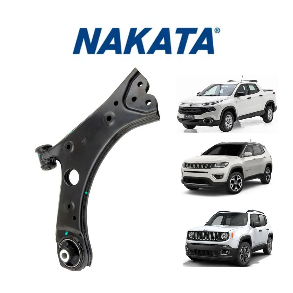 1 Bandeja Suspensão Sem Pivô Dianteira Esquerda Nakata Jeep Renegade 2016 A 2020