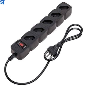 Protetor Filtro de Linha Intelbras 5 Tomadas Bivolt 1 Metro EPE 205 Preto