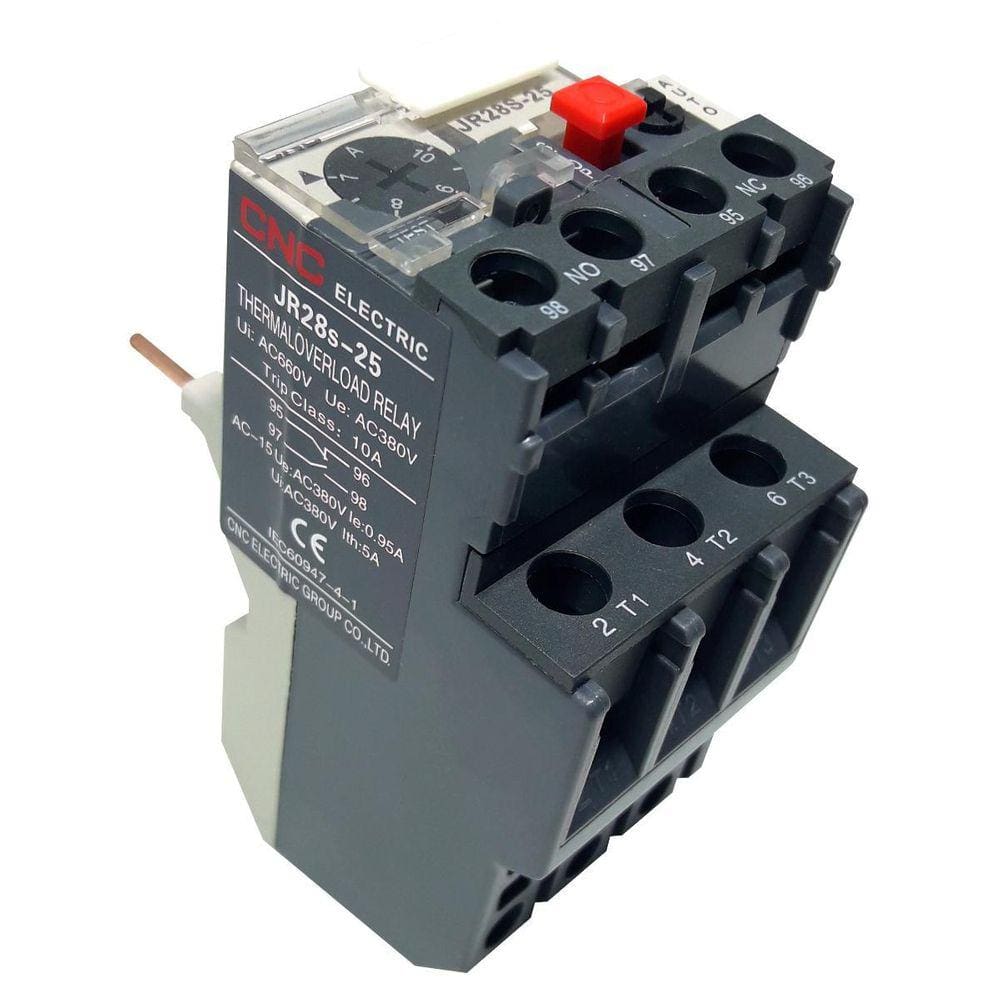 Rele Térmico Jr28s-25 7-10A CNC - Proteção Sobrecarga e Falta Fase