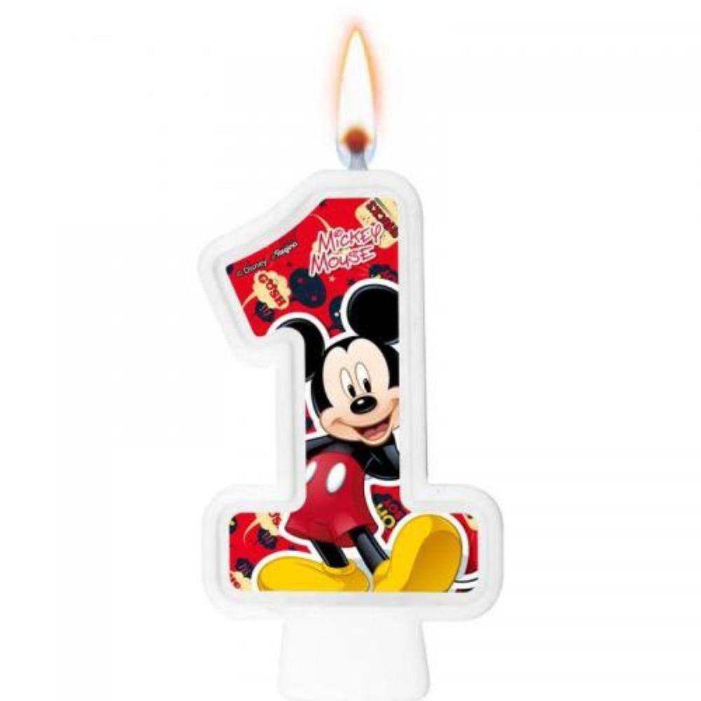 Vela Mickey Mouse Número 1
