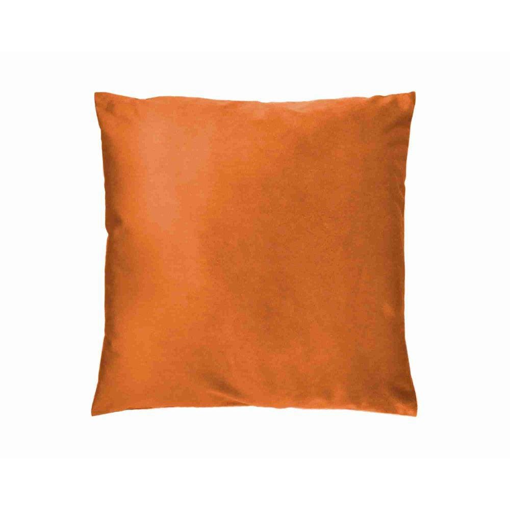 Capa p/ Almofada Veludo Micromink 43 x 43 cm Laranja Jolitex