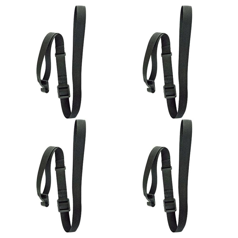 Kit 4 Correias Nylon Alça Ukulele 55.5cm Pretas