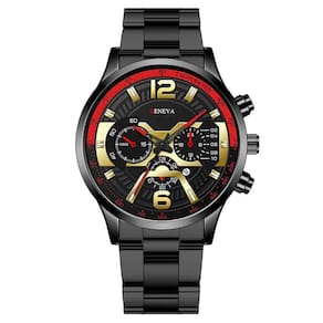 Relógio Luxo Geneva G0106 43mm Aço Resist. Água