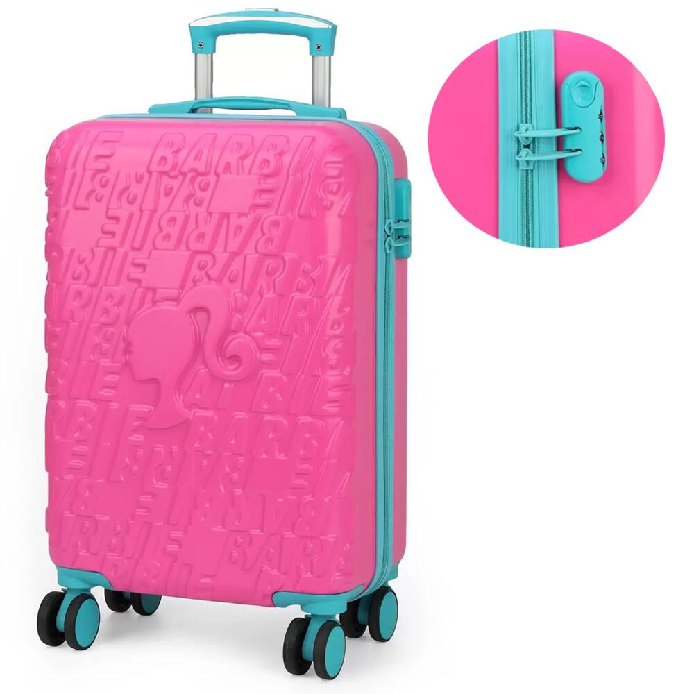 Mala de Viagem Bordo Infantil 360 Barbie Mattel Senha Luxcel