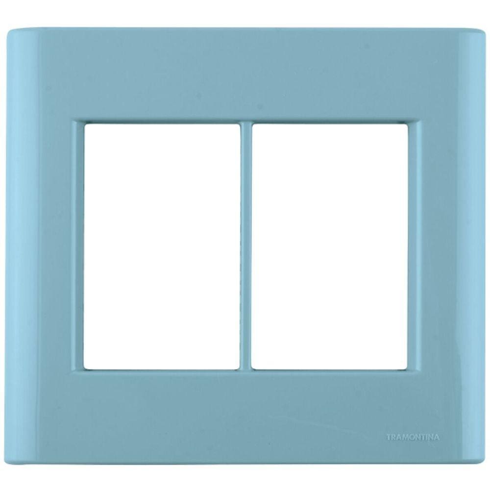 Placa 6 Postos 4X4 Giz Azul Jeans Tramontina