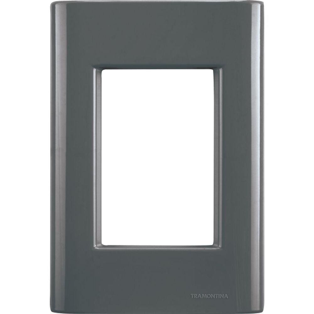 Placa 3 Postos 4X2 Giz Grafite Tramontina