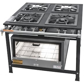 Fogão Industrial Tradicional 40x40 4 Bocas com Forno Itajobi