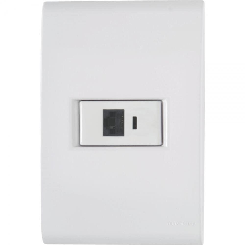 Tomada Para Telefone Rj11 Branco Tramontina