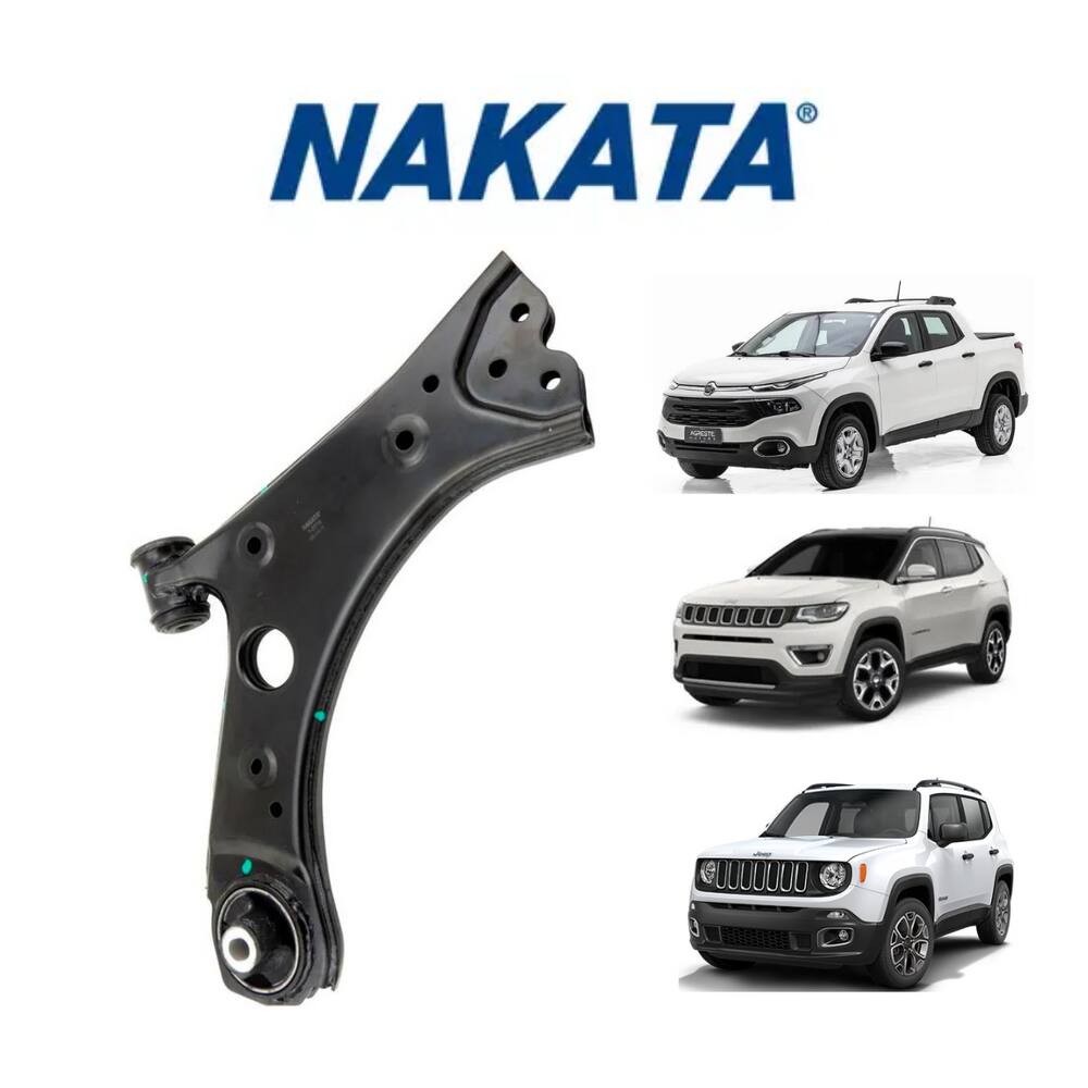 Bandeja Suspensão Sem Pivô Dianteira Esquerda Nakata Jeep Renegade 2016 A 2020