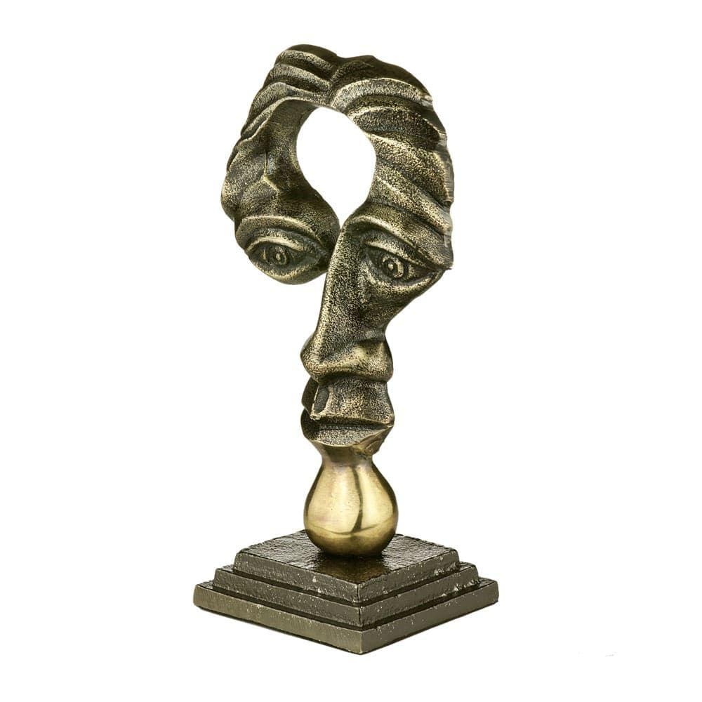 Escultura Decorativa em Alumínio - 22x12cm - 22246