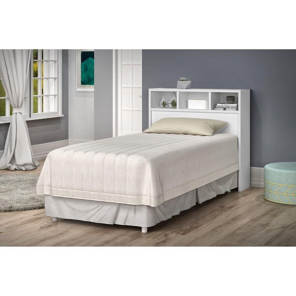 Cabeceira para Cama Box Solteiro 90cm Portugal Branco