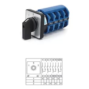 Chave Rotativa Lw26-63 1-0-2 63A 16 Contatos