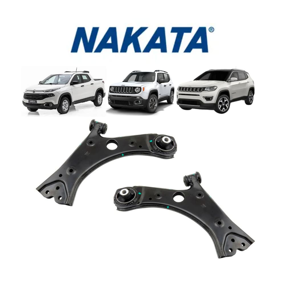 Bandeja Suspensão Sem Pivô Dianteira Esquerda+Direita Nakata Jeep Renegade 2020