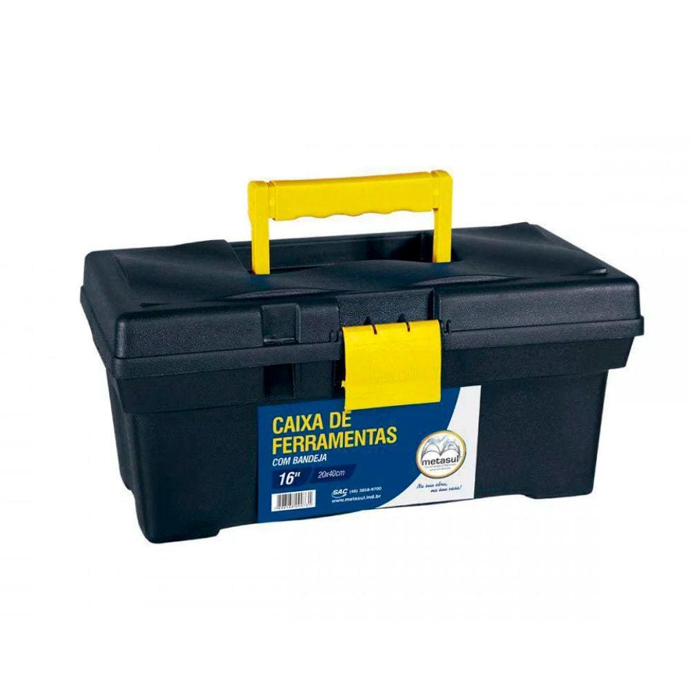 Caixa de Ferramentas Box Standard 16 Preta