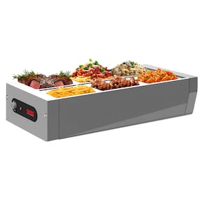 BFM611 Buffet térmico de Mesa aquecido Inox 6 cubas com tampa 127V