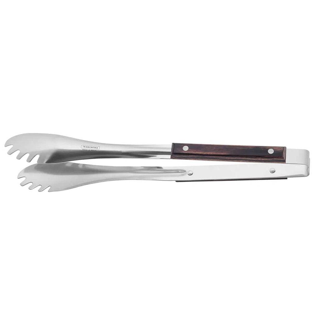 Pegador Carne Inox Polywood Churrasco Cabo Castanho Tramontina