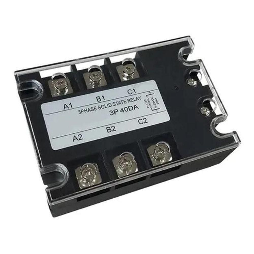 Relé de Estado Sólido Trifásico SSR-100 100A / 480V 5-32VDC