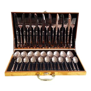 Faqueiro de Inox cor Bronze - 36 Peças - 21941