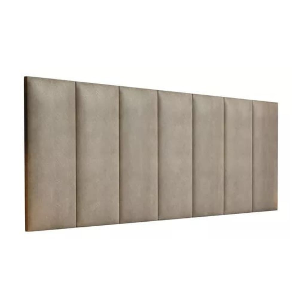 Kit 7 Placas Estofadas Cabeceira Cama Casal 20x60cm