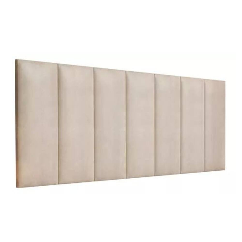 Kit 5 Placas Estofadas Cabeceira Cama Solteiro 20x60cm