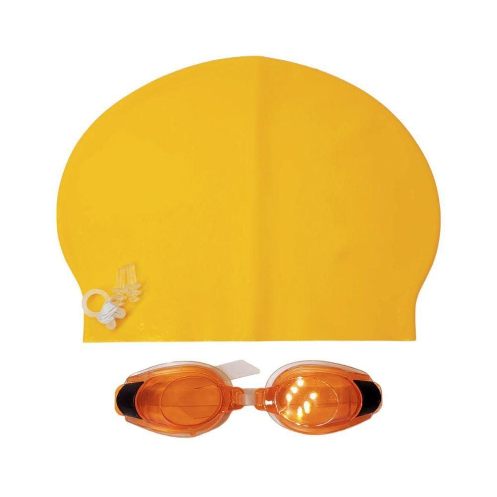 Kit Natação Completo 3 Peças - Amarelo